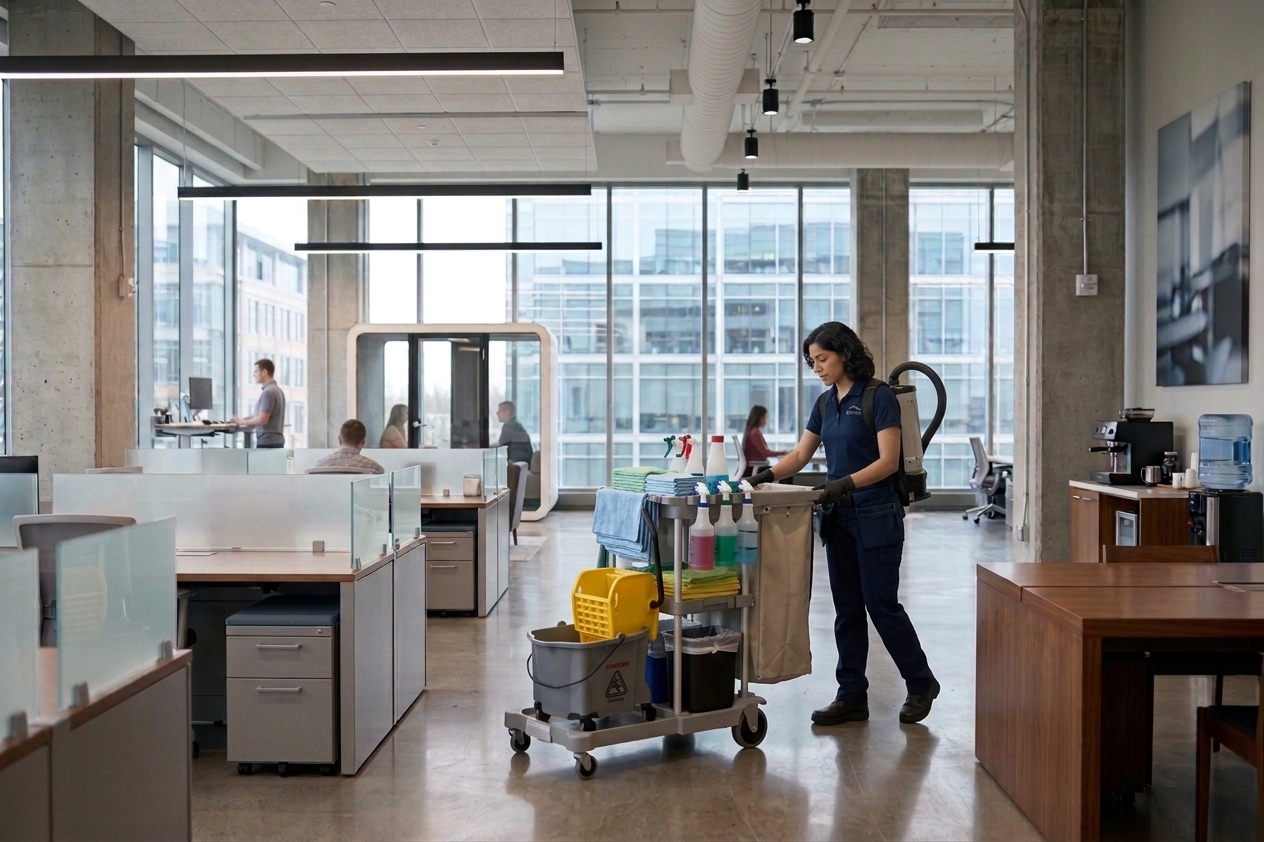 Office cleanup before and after